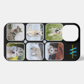 Schattige Monogram Aangepaste hondenfoto Apple X|1 iPhone Hoesje (Achterkant horizontaal)