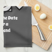 Schattige Monogram Chickadee Monogram Theedoek (Quarter Fold)