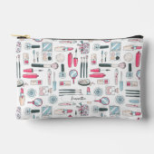 Schattige monogram make-uppatroon etui (Voorkant)