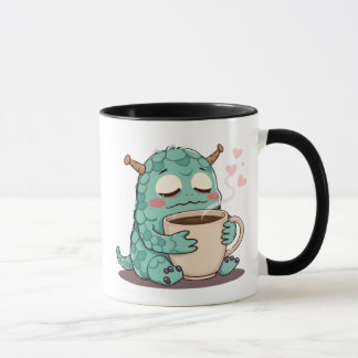 Schattige monster Drink koffie Mok