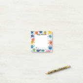 Schattige Monster Happy Halloween Post-it® Notes (Op bureau)