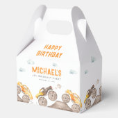 Schattige monstertrucks gunstbox bedankdoosjes (Voorkant)