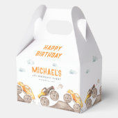 Schattige monstertrucks gunstbox bedankdoosjes (Achterkant)