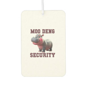 Schattige MOO DENG SECURITY Papa Baby Nijlpaard Va Luchtverfrisser