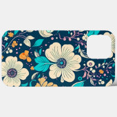 Schattige mooi bloemmotief en naadloos patroon Case-Mate iPhone case (Achterkant (horizontaal))