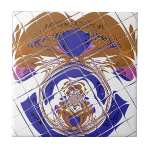 Schattige Mooi en mooi Ik hou van Ethiopië Kleur o Tegeltje