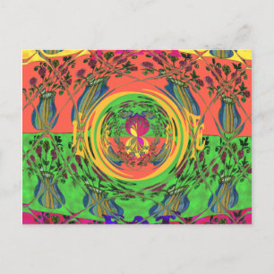 Schattige mooi & mooi bloemenmotief Art Print Desi Briefkaart