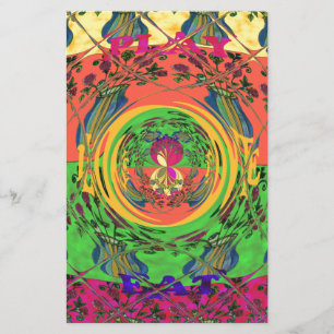 Schattige mooi & mooi bloemenmotief Art Print Desi Briefpapier