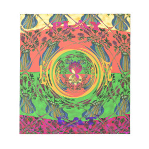 Schattige mooi & mooi bloemenmotief Art Print Desi Notitieblok