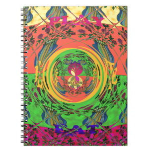 Schattige mooi & mooi bloemenmotief Art Print Desi Notitieboek