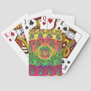Schattige mooi & mooi bloemenmotief Art Print Desi Pokerkaarten