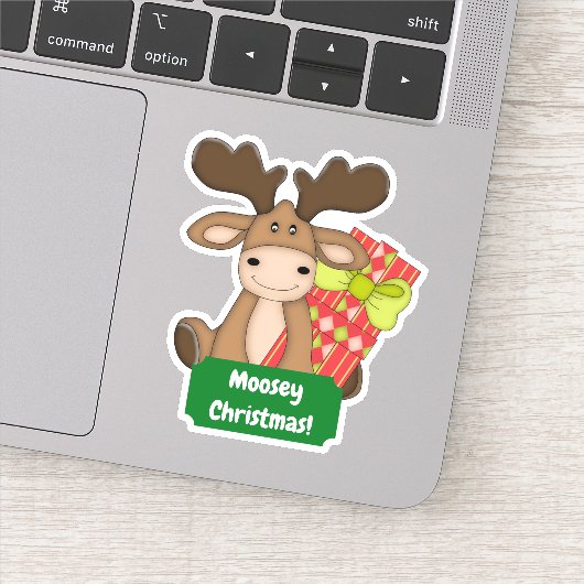 Schattige Moosey Christmas Sticker (Detail)