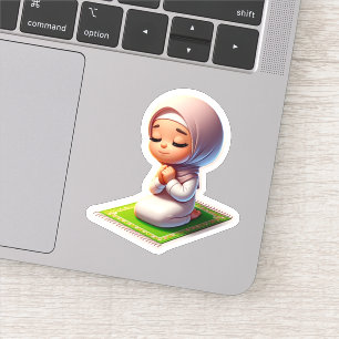 Schattige Motivatie islamitisch gebed voor islamit Sticker
