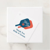 Schattige Mr & Mrs pickleball thema bruiloft gunst Bedankjes Labels (In situ)