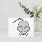Schattige muis briefkaart (Staand voorkant)