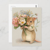 Schattige muis briefkaart (Voorkant / Achterkant)