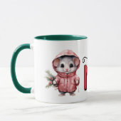 Schattige muis kerst magie mok (Links)