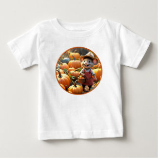 Schattige muis met Autumn Pumpkins Shirt