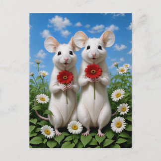 schattige muizen briefkaart