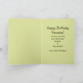 Schattige Muizenpaar Bosschilderij Verjaardag Kaart (Binnen)