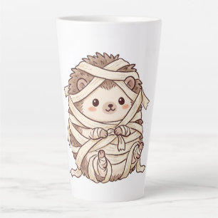 Schattige Mummie Egel Halloween Kostuum Dier Illus Latte Mok