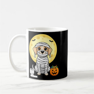 Schattige Mummie Hond Halloween Volle Maan Puppy T Koffiemok