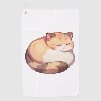 Schattige Munchkin Cat Sleeping Classic T-shirt Golfhanddoek
