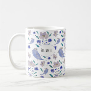 Schattige Mus met een Bloemen Hoed Koffiemok