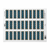 Schattige Mushroom Doodle Book Label Design (Full Sheet)