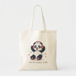 Schattige Muziek Panda Tote Bag