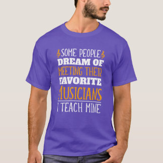 Schattige muziekleraar en muziekinstrumentleraar c t-shirt