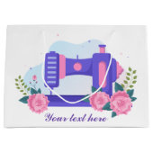 schattige naailiefhebbers die tekst geven groot cadeauzakje (Voorkant)