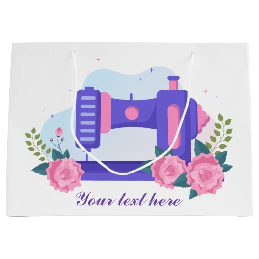 schattige naailiefhebbers die tekst geven groot cadeauzakje (Voorkant)