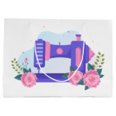 schattige naailiefhebbers die tekst geven groot cadeauzakje (Achterkant)