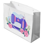 schattige naailiefhebbers die tekst geven groot cadeauzakje (Achterkant Gekanteld)