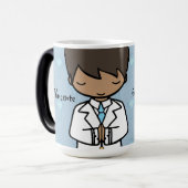 Schattige naam van de eerste Heilige Communie Magische Mok (Voorkant links)