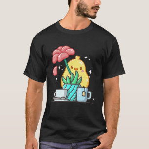 Schattige Namaste Eend Doet Yoga Tuinieren Koffie T-shirt