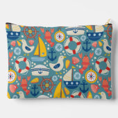 Schattige nautisch Zee levensmonogram Etui (Achterkant)