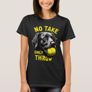 Schattige neemt alleen gooit Duitse herder tennis T-shirt