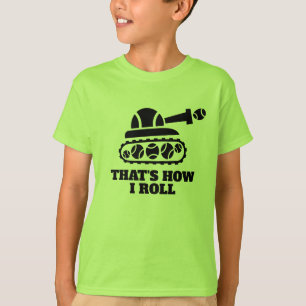 Schattige Neon Green Kind's Tennis Tee Shirt