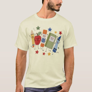 Schattige neppatch terug naar school schattige ben t-shirt