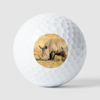 Schattige neushoorn in Afrika Golfballen