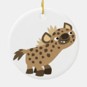 Schattige Nieuwsgierig Cartoon Hyena Ornament (Achterkant)