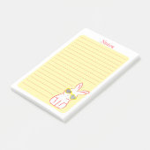 Schattige nieuwsgierig konijn post-it® notes (Schuin)