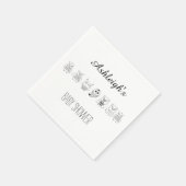 Schattige Night Owls Baby shower Servet (Hoek)