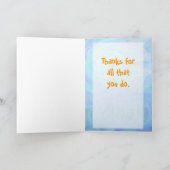 Schattige nijlpaard Dank je wel Bedankkaart (Binnen)