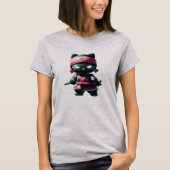 Schattige Ninja Cat T-shirt (Voorkant)