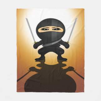 Schattige Ninja Jongen Anime Gamer Muismat Katana Fleece Deken
