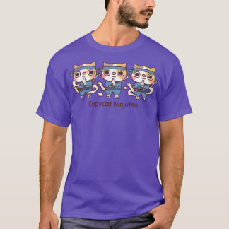 Schattige Ninja Katten Kat Ninjutsu Grappig T-shirt