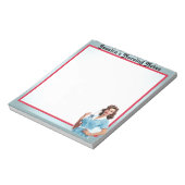 Schattige Nostalgisch Verpleegkundige Pinup_ Ik zi Notitieblok (Gedraaid)